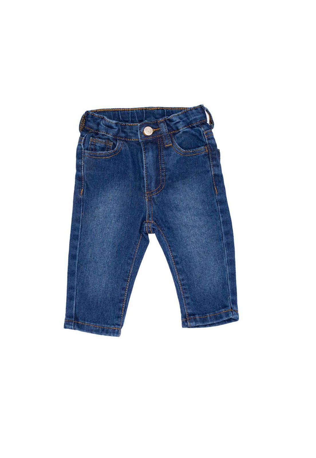 Jeans Básico Bebe Jean Niña Celeste Pillin-0