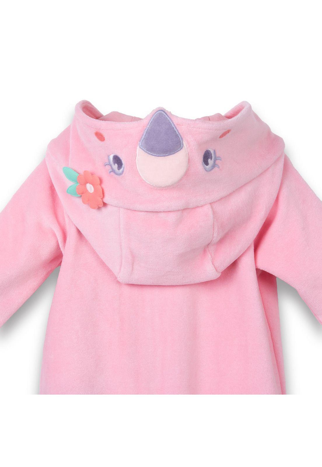 Osito Dizfraz de Plush Recién Nacido Niña Rosado Oscuro Pillin-3