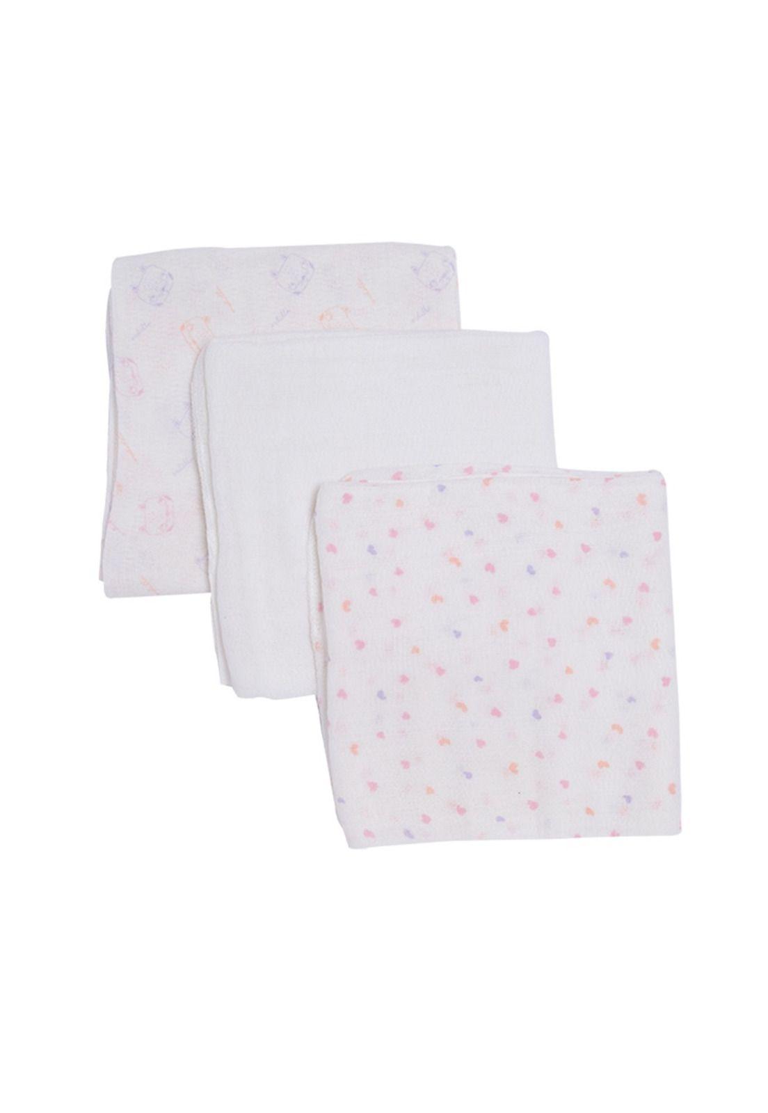Pack 2 Pañales Bebé Niña Blanco Pillin-2