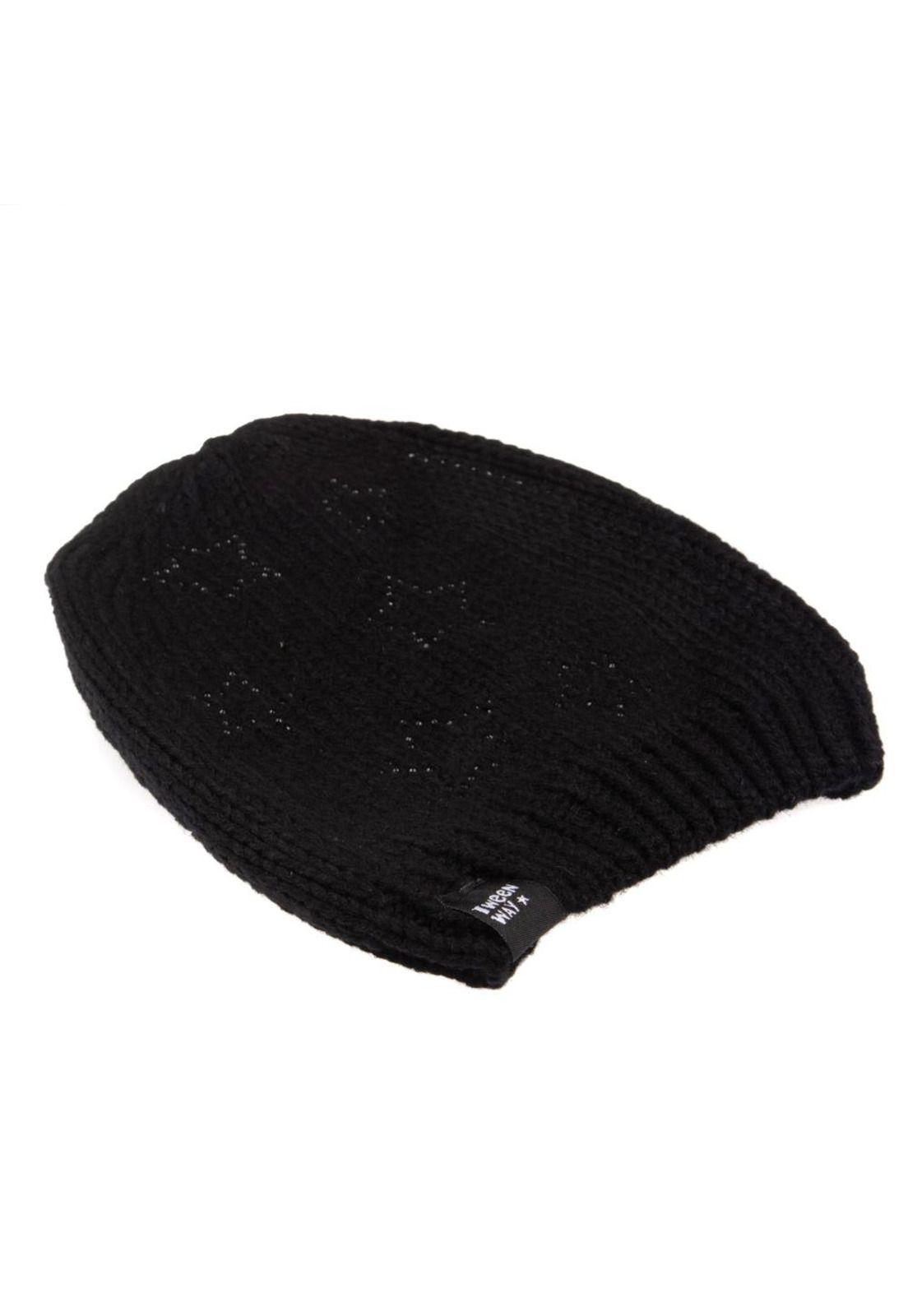 Gorro Bebe Niña Negro Pillín-3