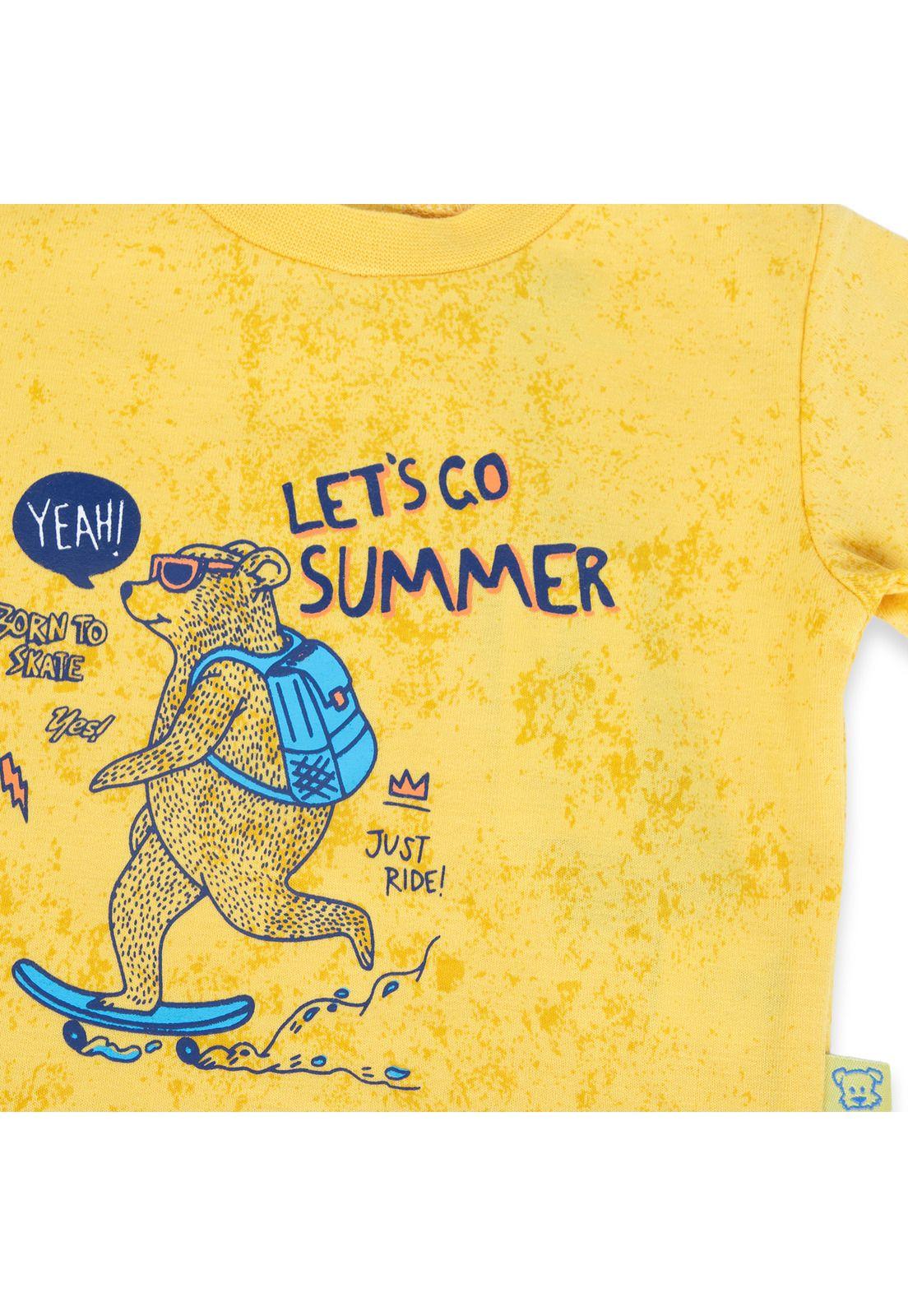 Polera Bebé Niño Amarillo Pillin (PVA625-24AMA)-1