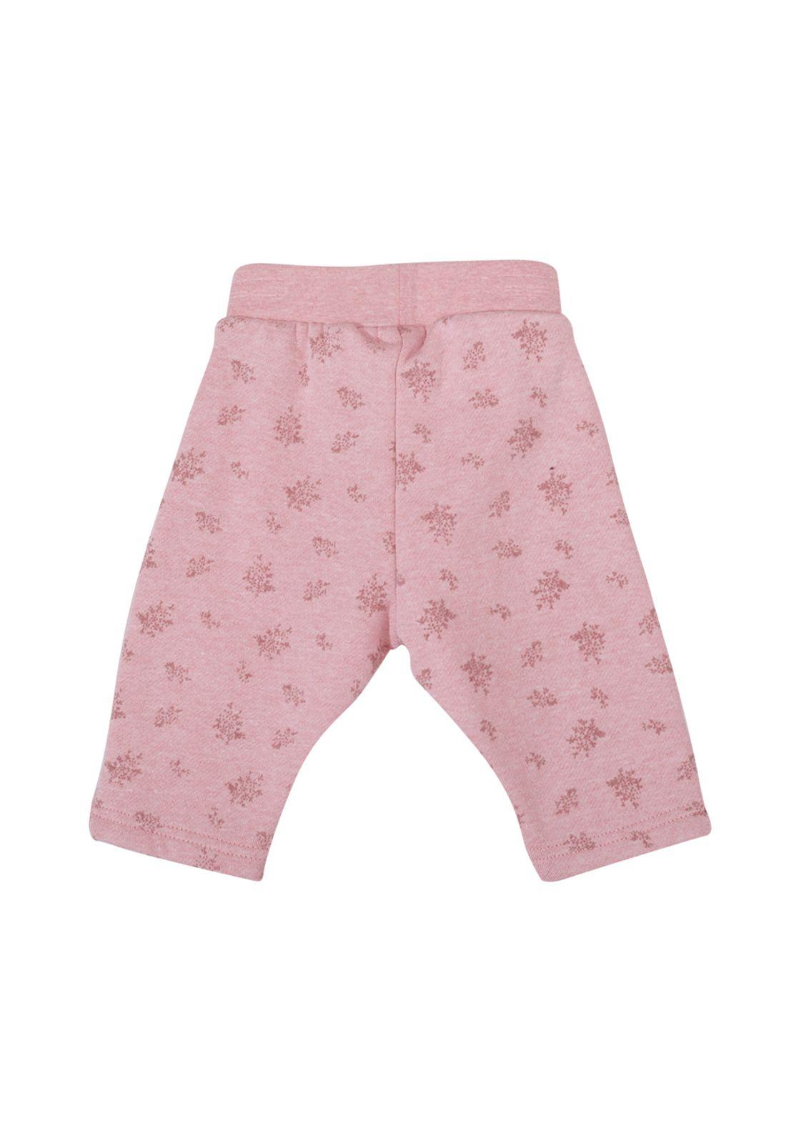 Pantalón De Buzo Bebé Niña Rosado Pillin-2