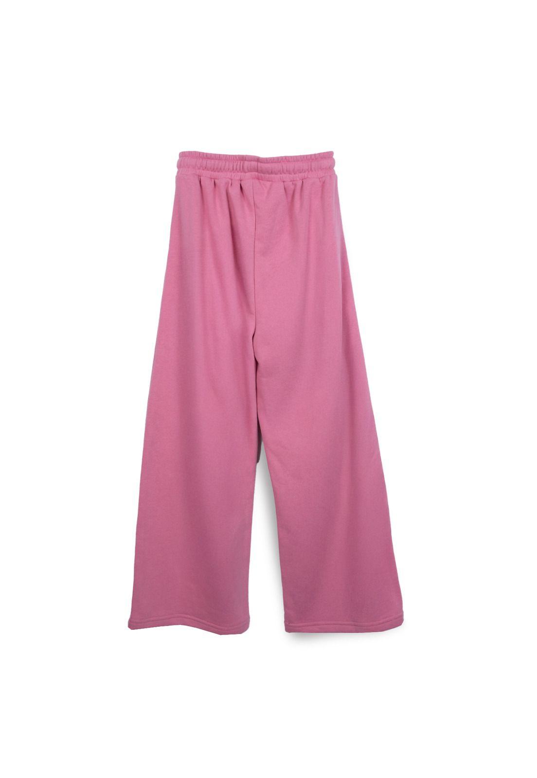 Pantalón Buzo Niña Rosado Oscuro Pillin-1