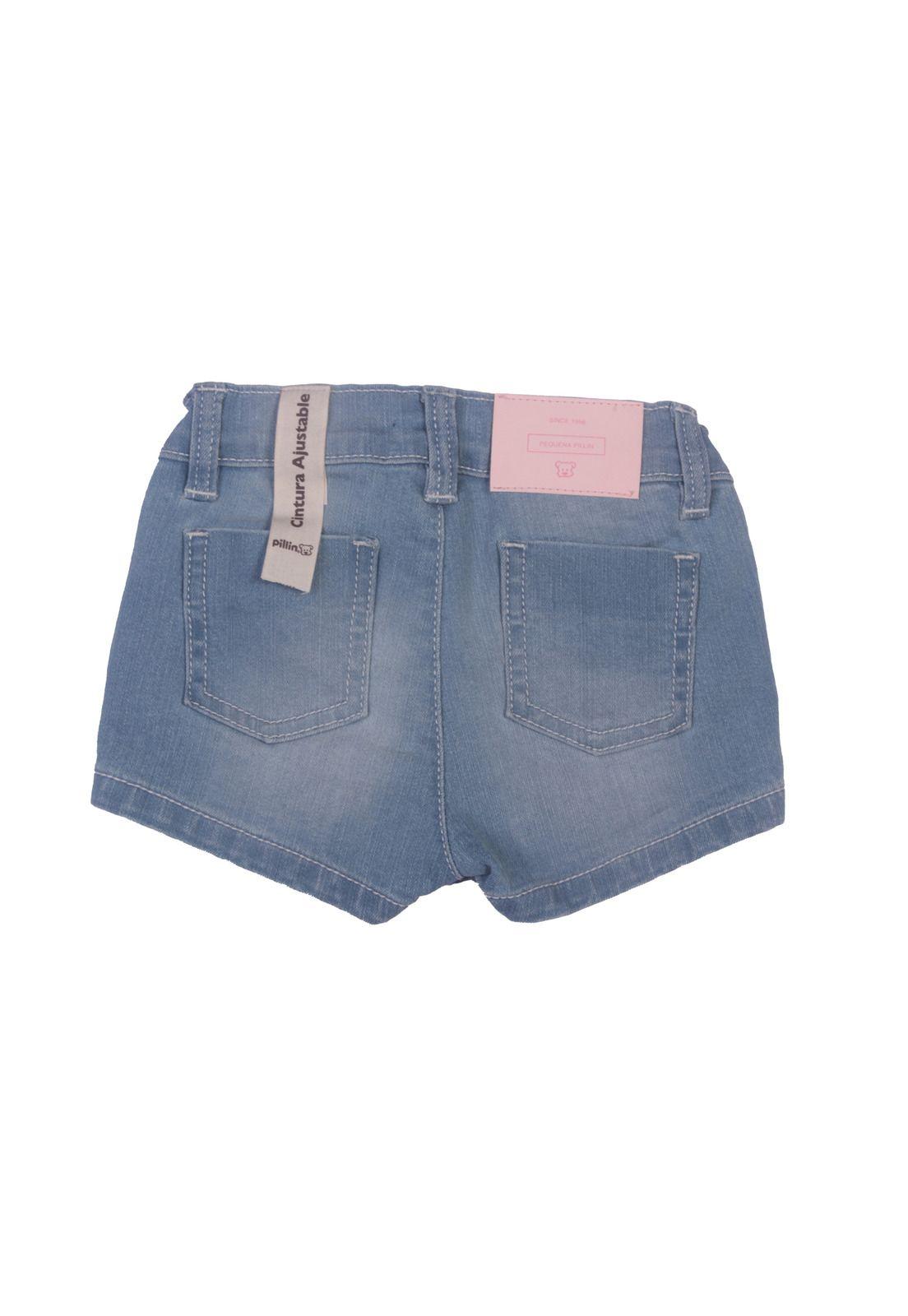 Short Bebe Niña Celeste Pillin-4