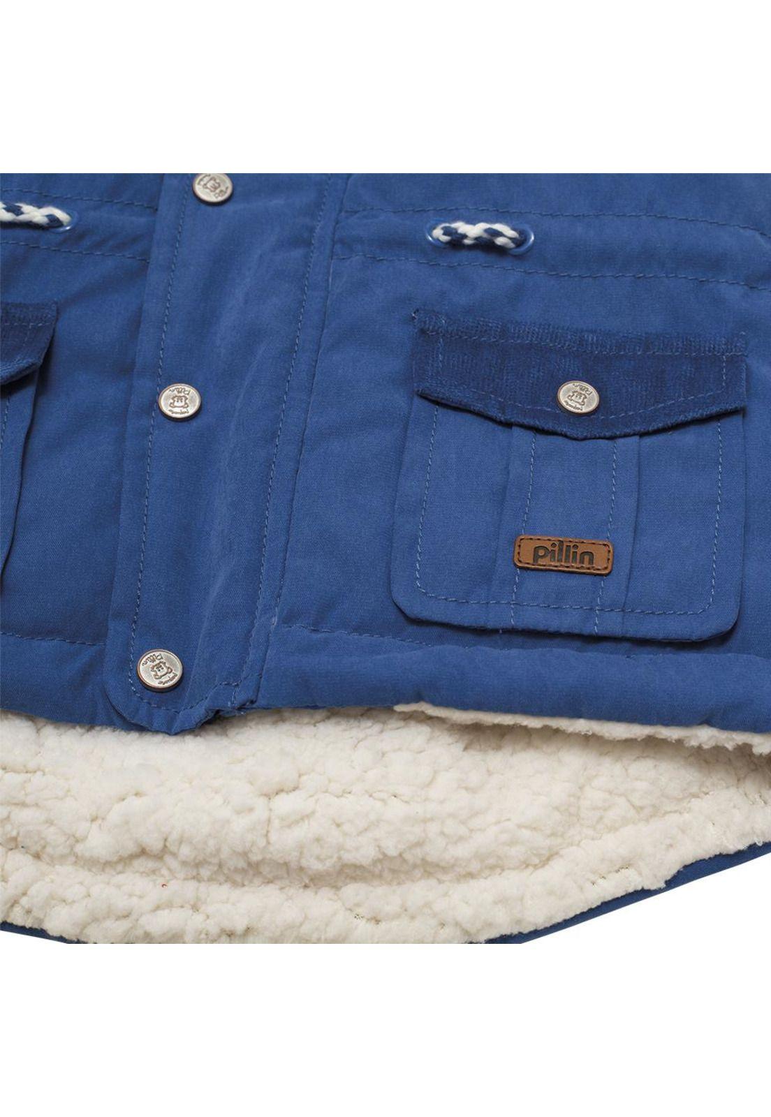Chaqueta Bebé Niño Azul Pillin-3