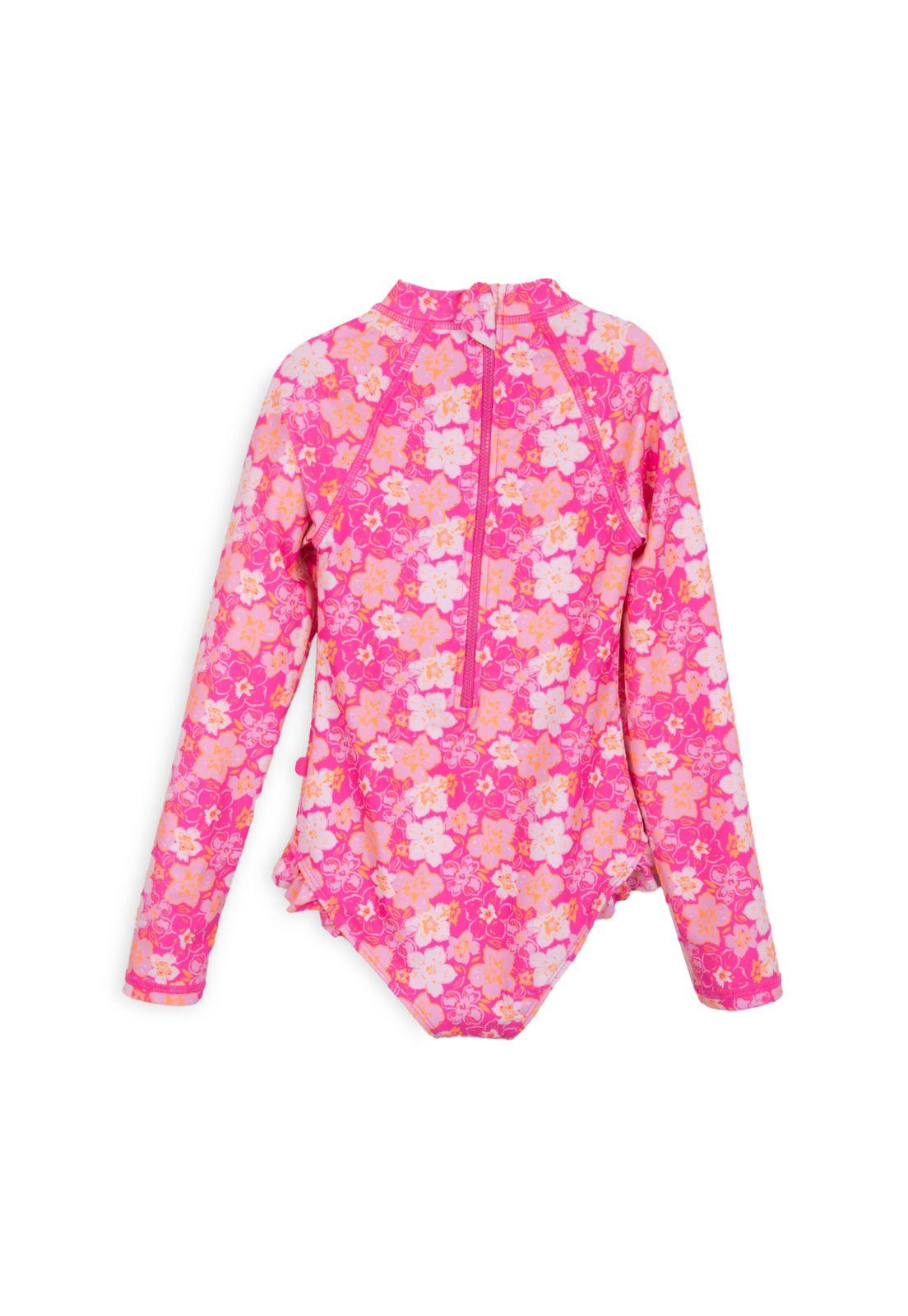 Traje de Baño Niña Entero Floral Rosado Pillin-1