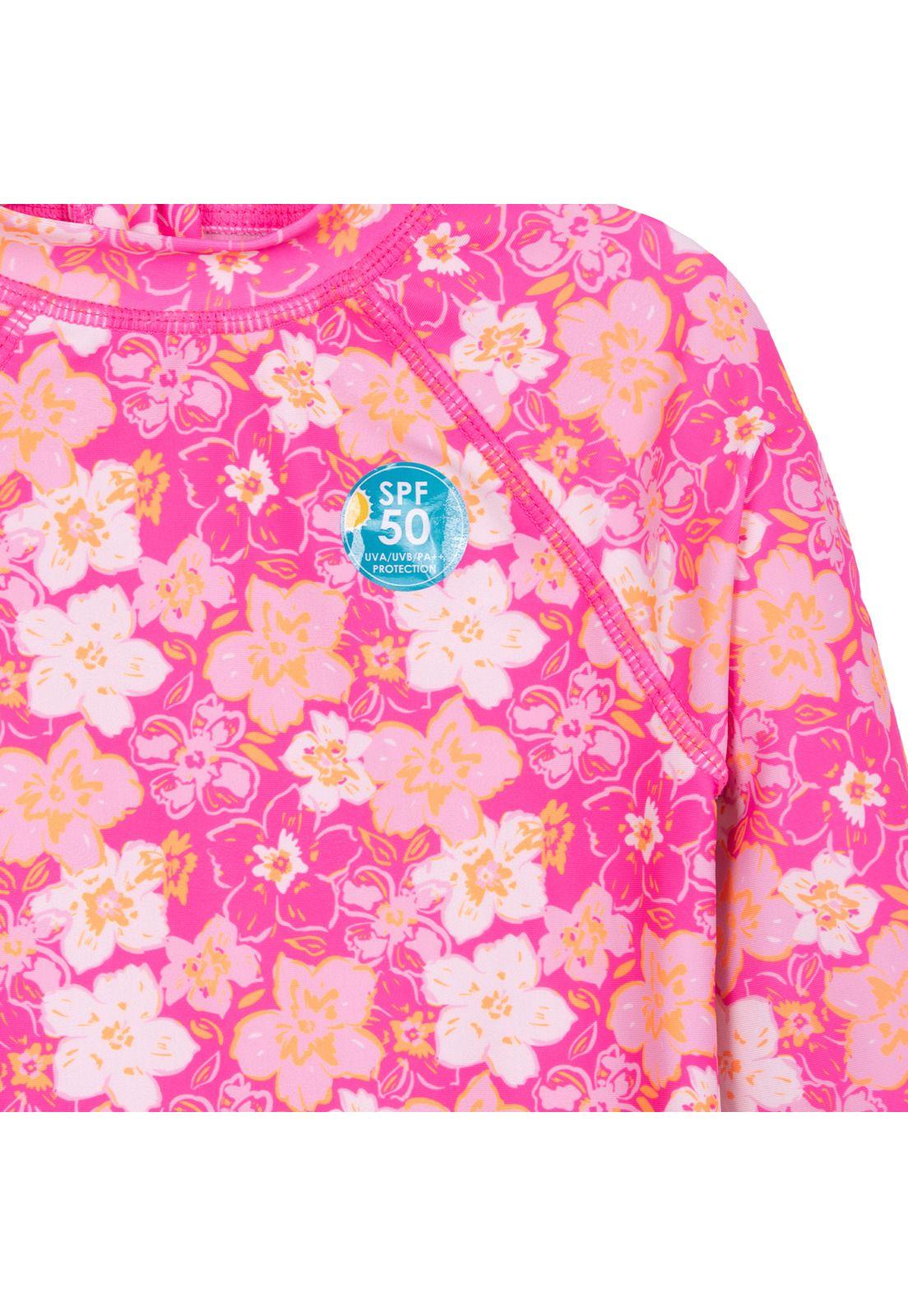 Traje de Baño Niña Entero Floral Rosado Pillin-2