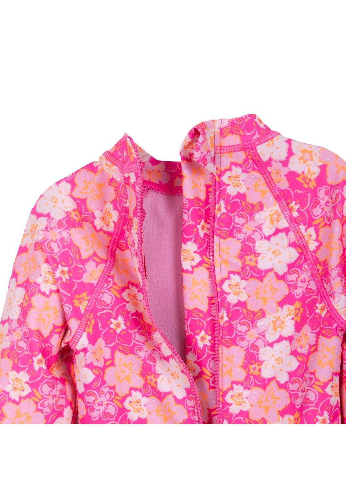 Traje de Baño Niña Entero Floral Rosado Pillin-3