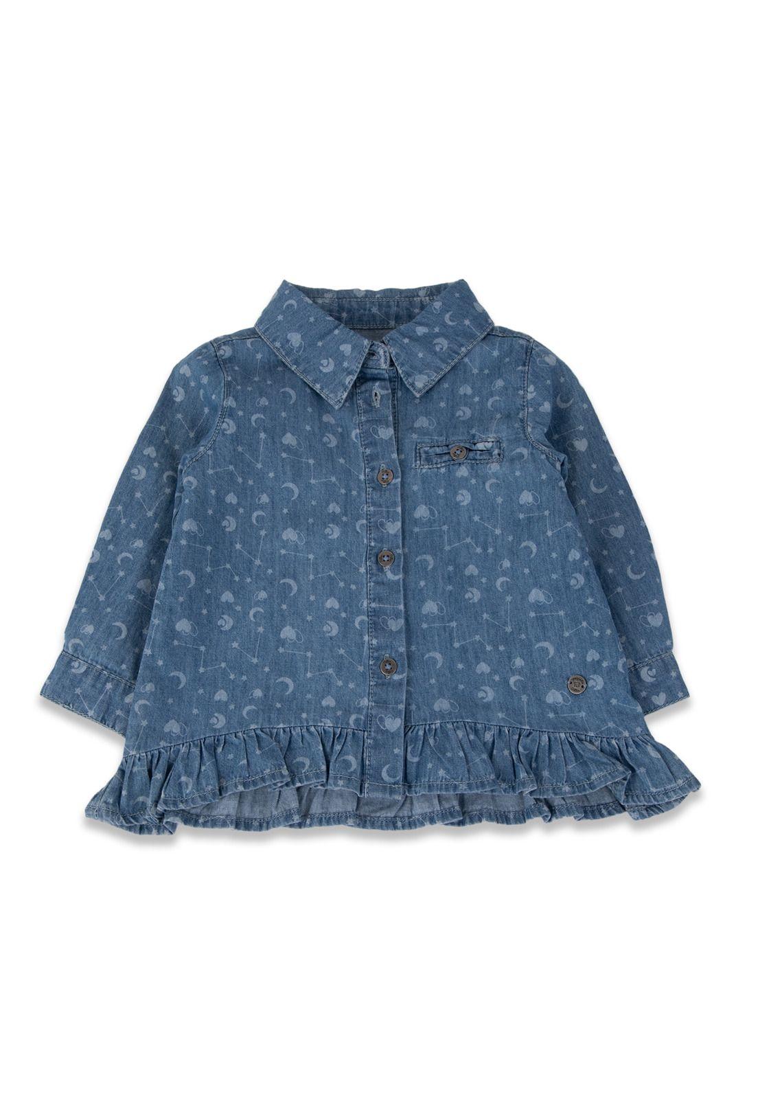 Blusa Bebé Niña Denim Pillin-0