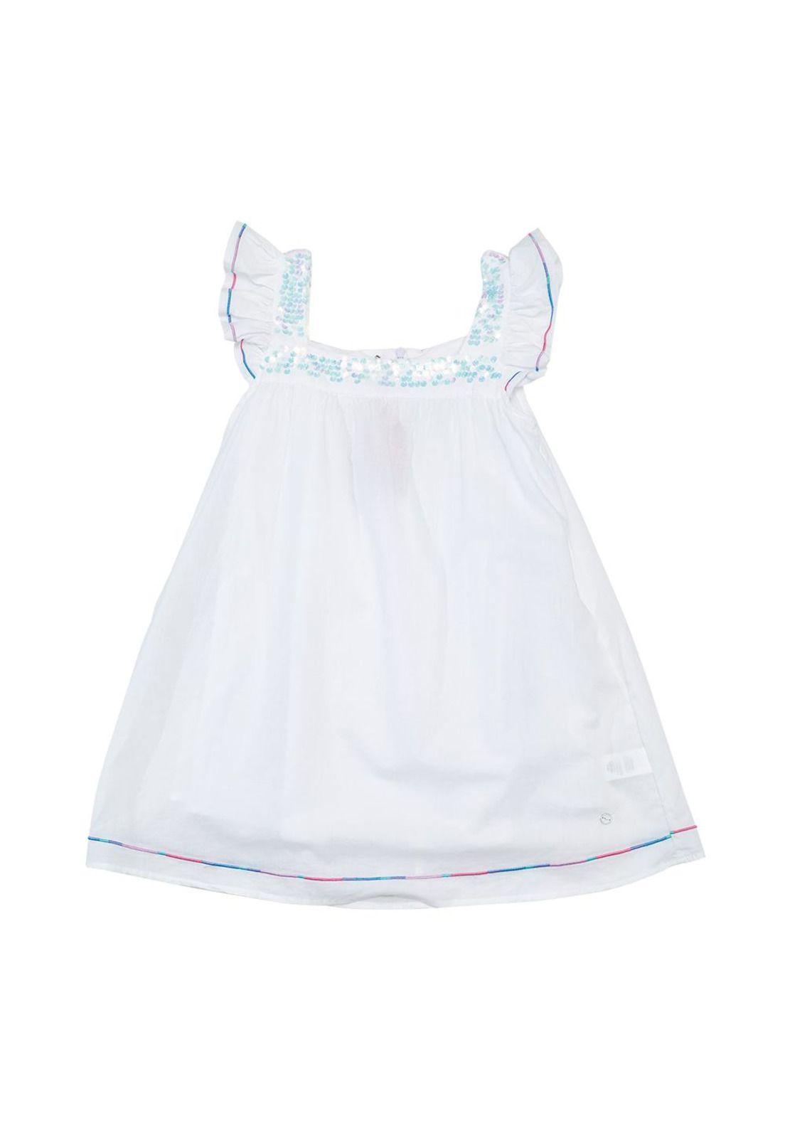 Vestido Niña Blanco Pillin-0