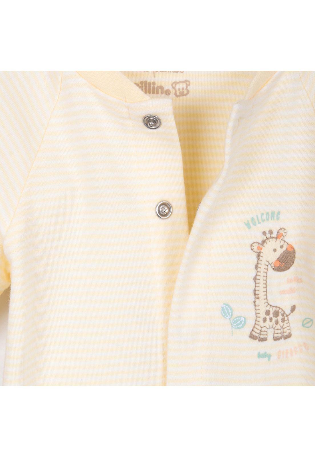 Pack 2 Ositos Recién Nacido Unisex 100% Algodón Amarillo Pillin-2