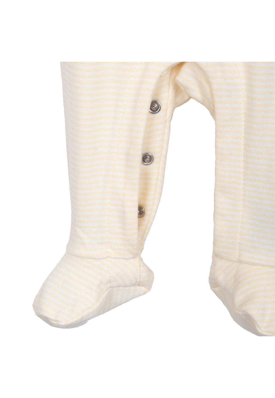 Pack 2 Ositos Recién Nacido Unisex 100% Algodón Amarillo Pillin-3