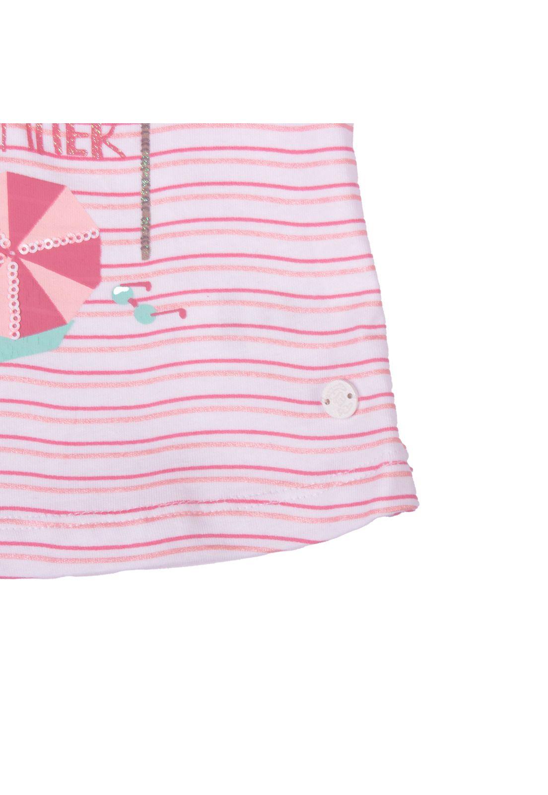 Polera Bebe Niña Blanco Pillin-4