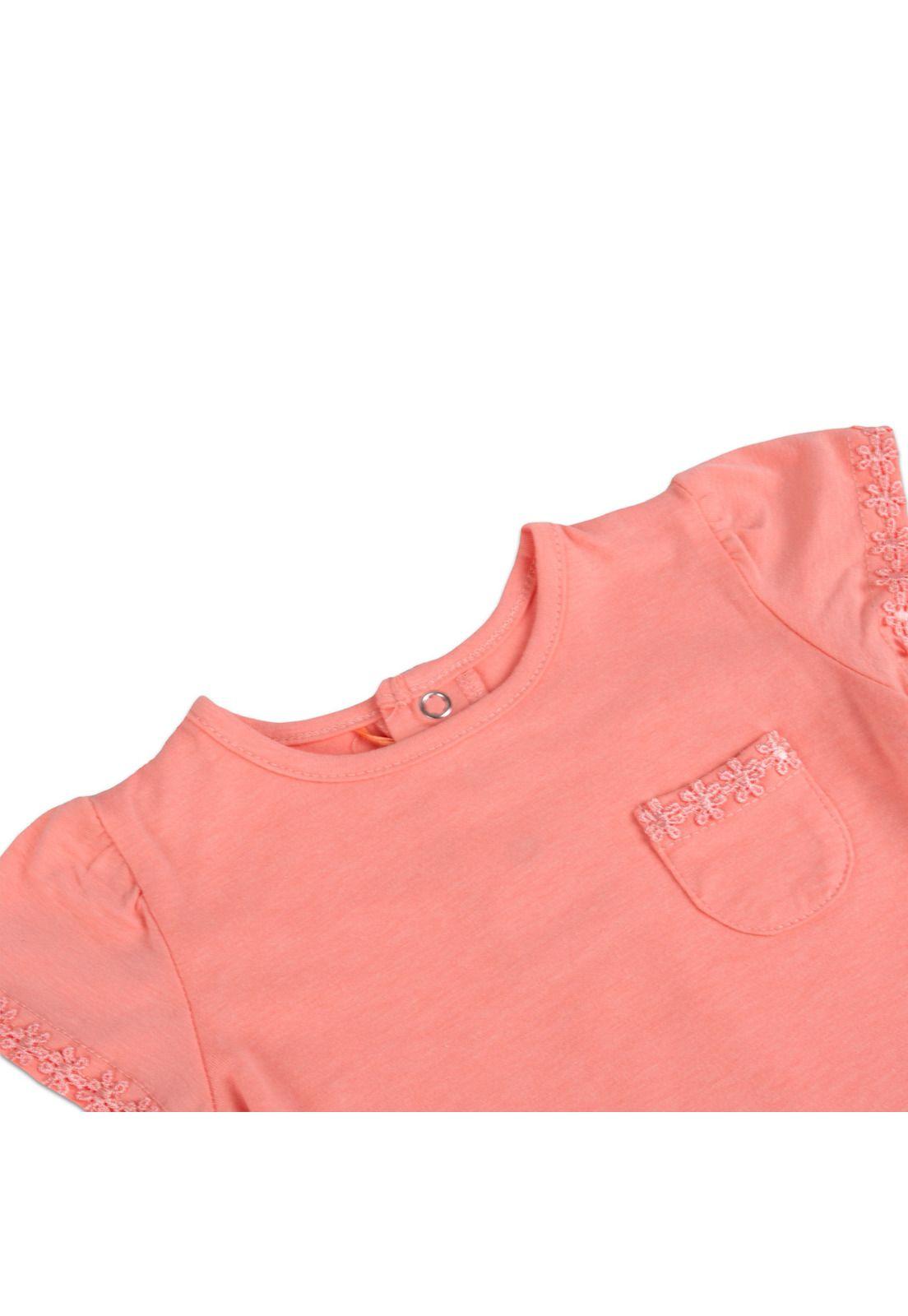 Polera Bebe Niña Naranja Pillin-2