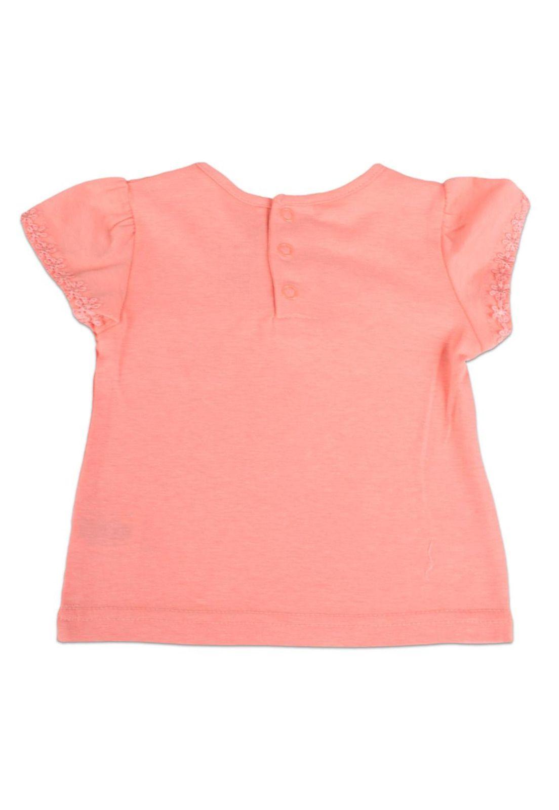 Polera Bebe Niña Naranja Pillin-3