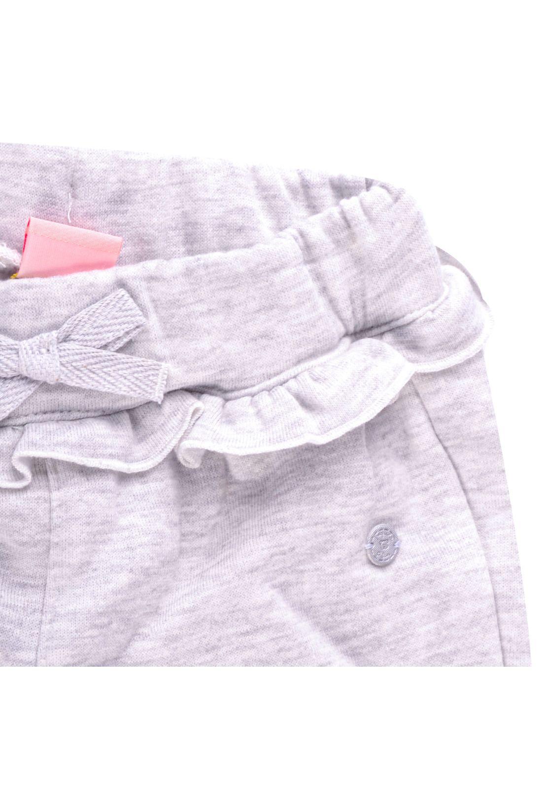 Pantalón Buzo Bebé Niña Gris claro Pillin-2