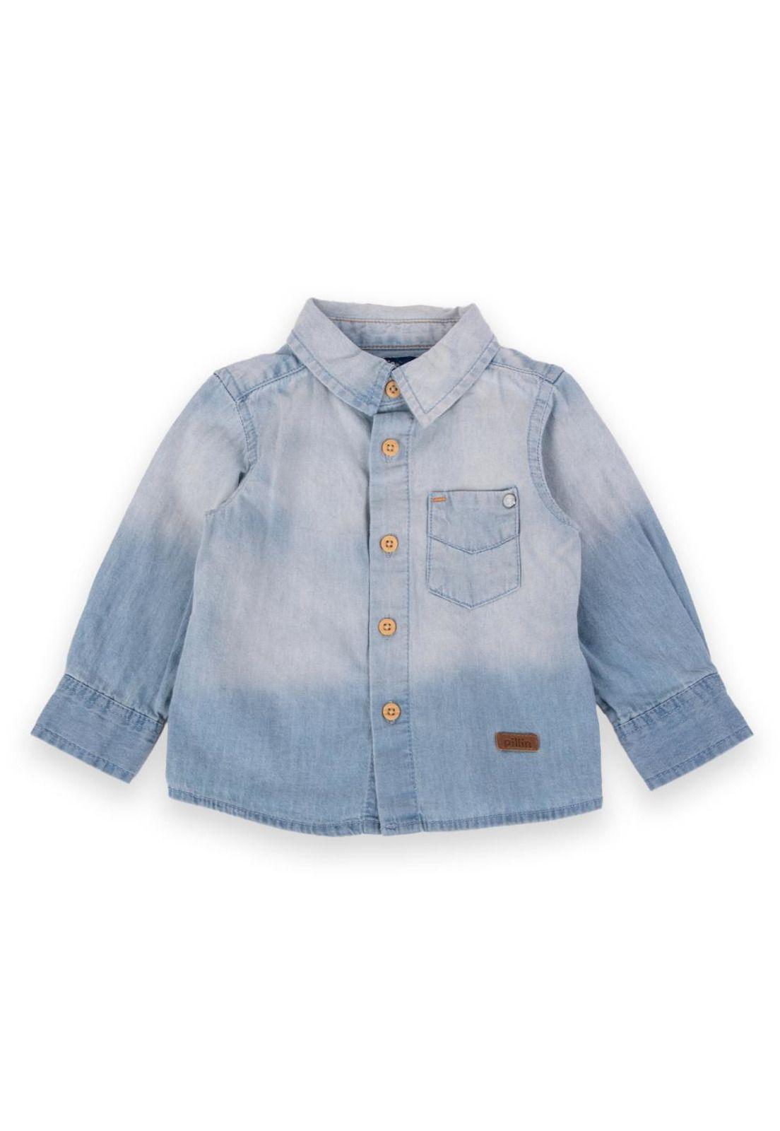 Camisa Bebé Niño Denim Pillin-0
