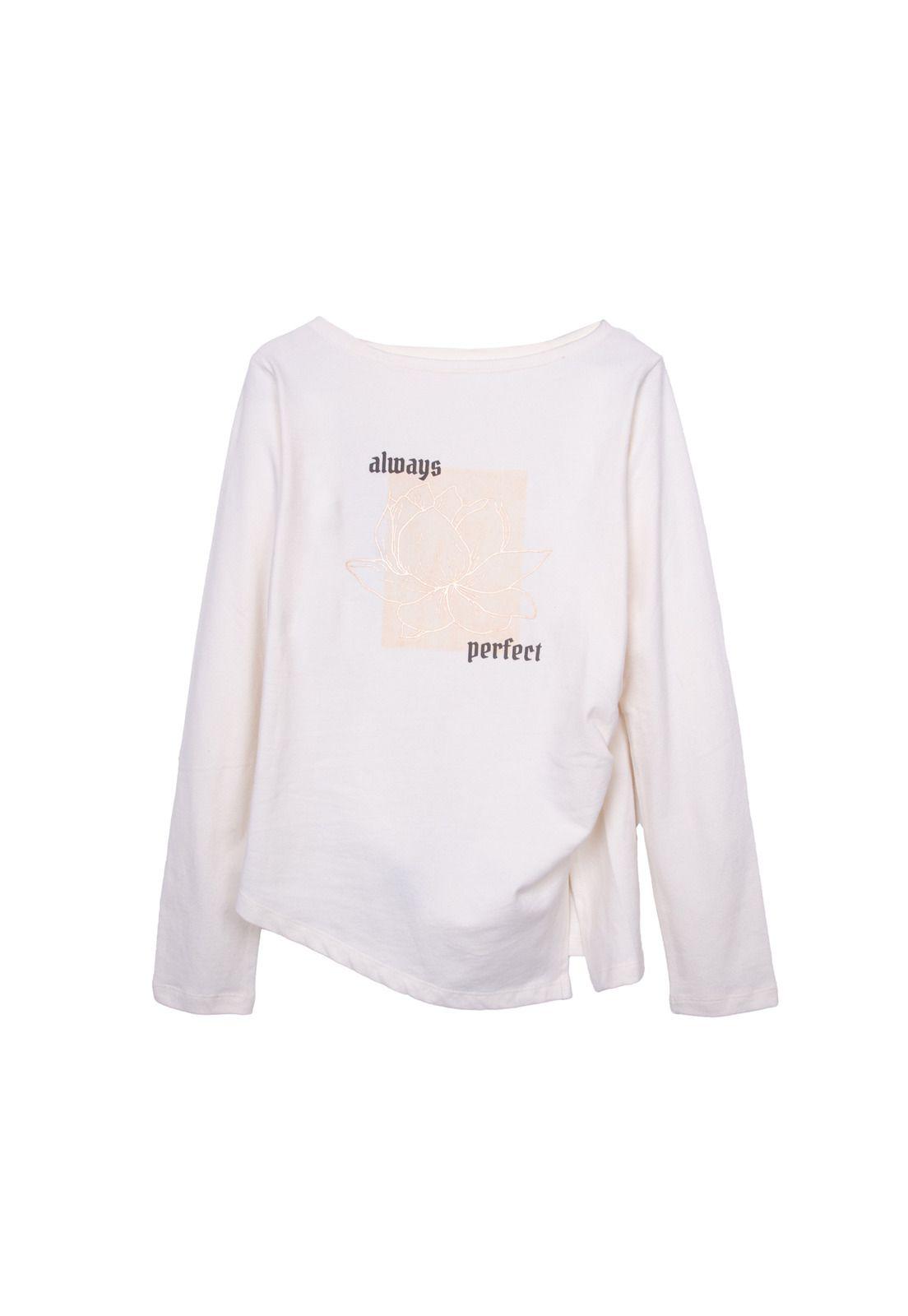 Polera  Blanco Niña Pillin (TVD605-26CRU)-0