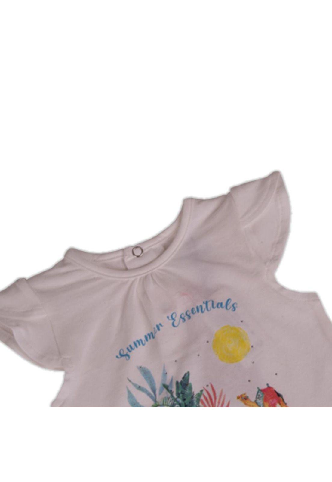 Polera Bebe Niña Blanco Pillin-2