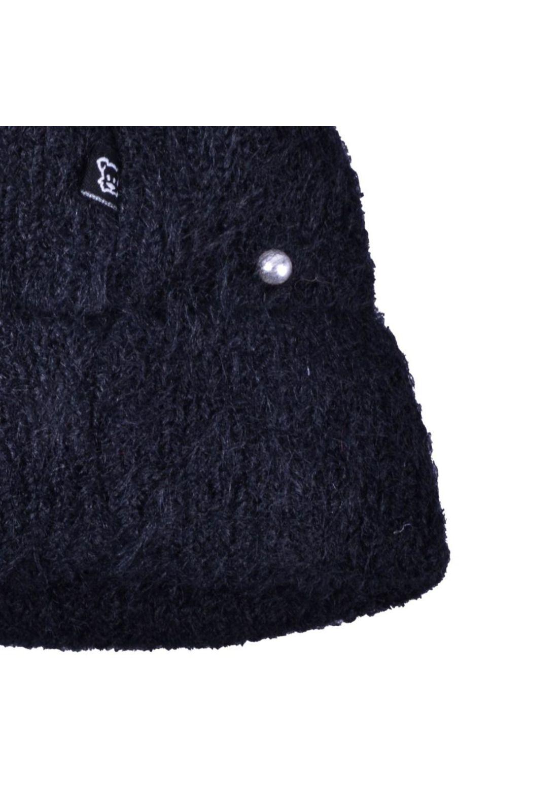 Gorro Niña Negro Pillin-2