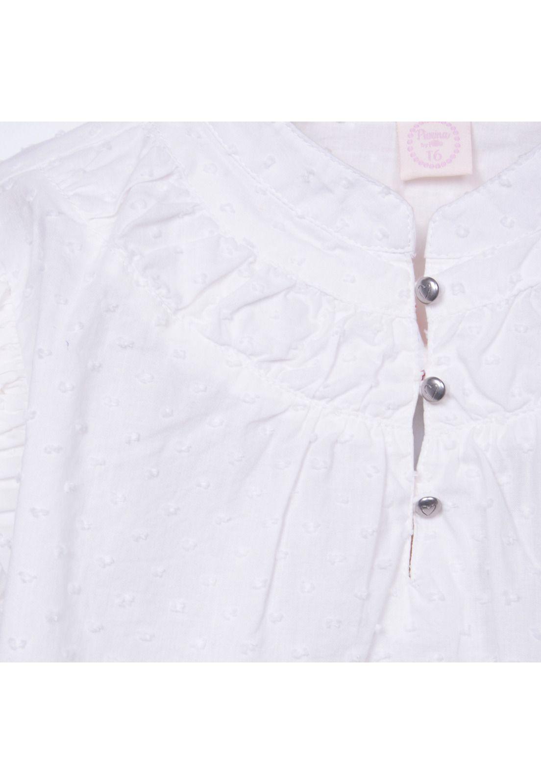 Blusa  Blanco Niña Pillin (PVD803-26BCO)-2