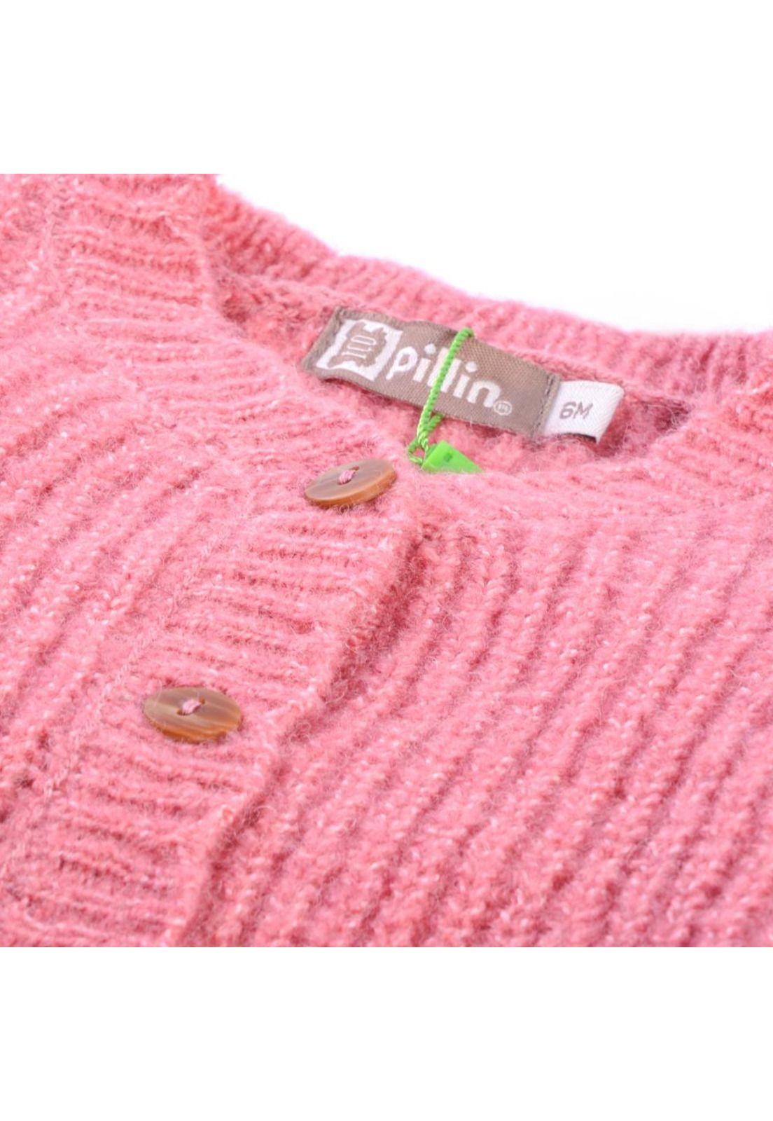 Chaleco Bebé Niña Rosado Pillin-1