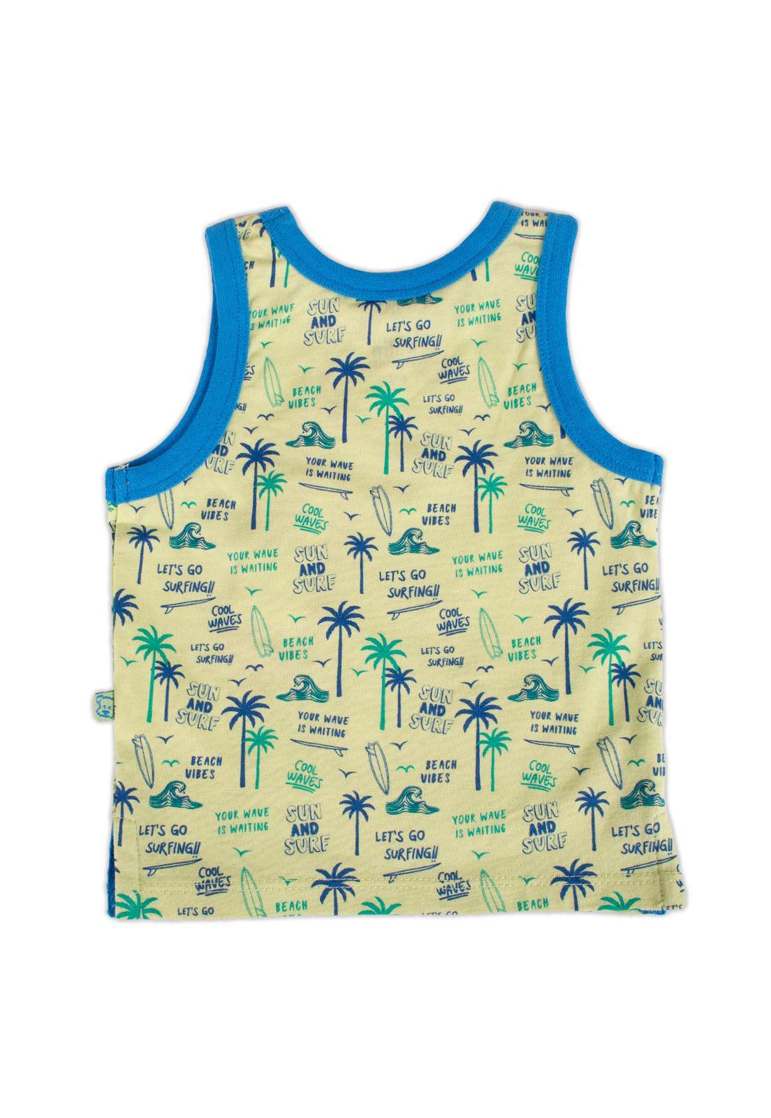 Polera Bebe Niño Verde Pillin-2