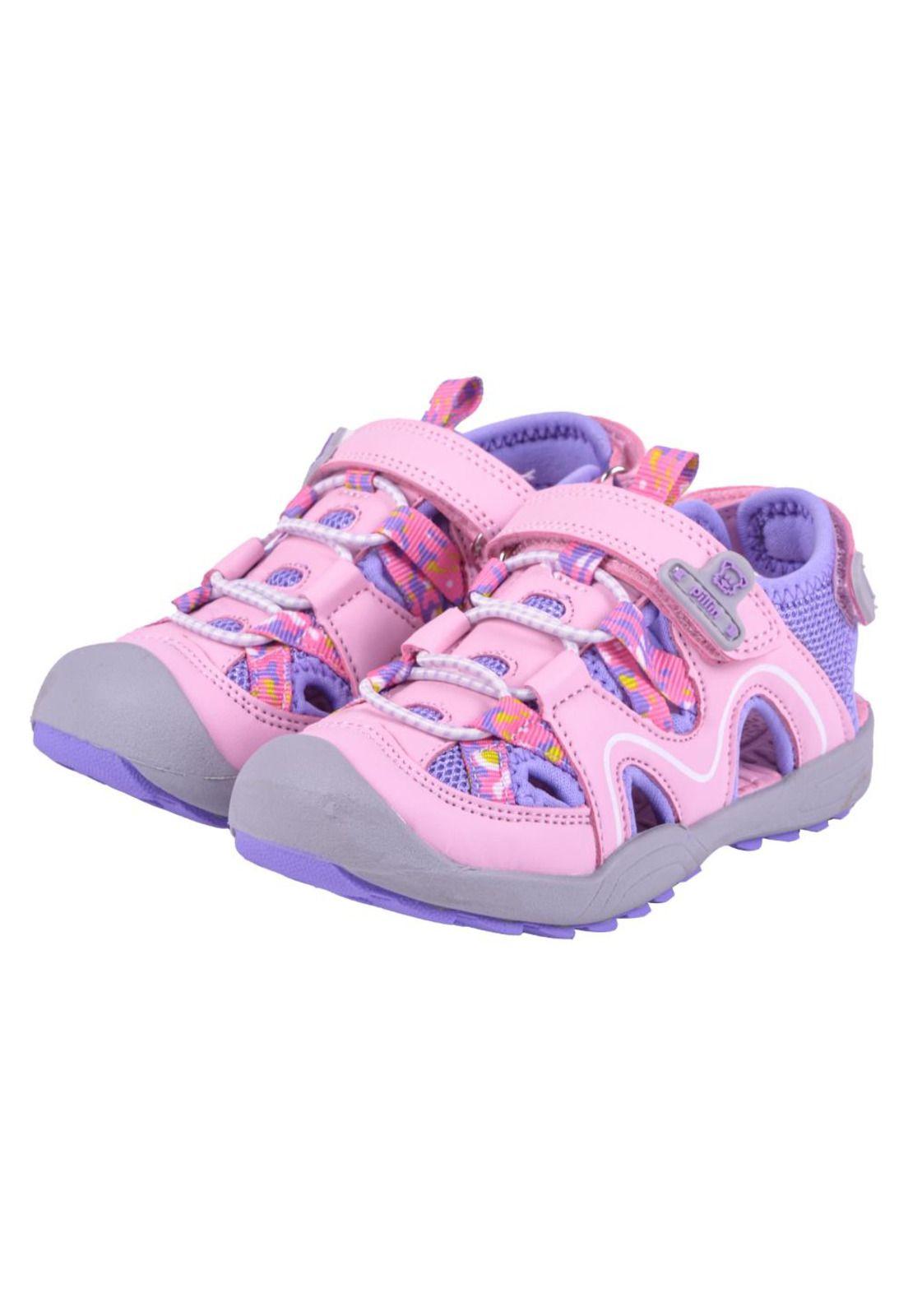 Sandalias Bebe Niña Rosado Pillin-0