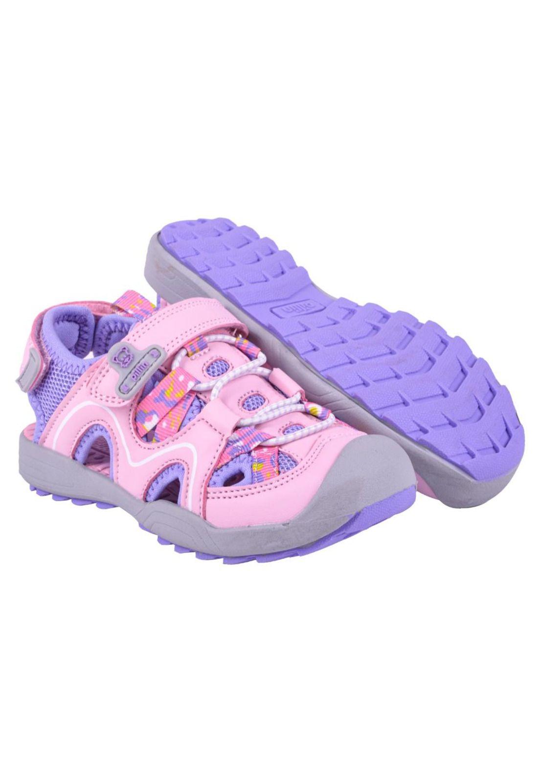 Sandalias Bebe Niña Rosado Pillin-2