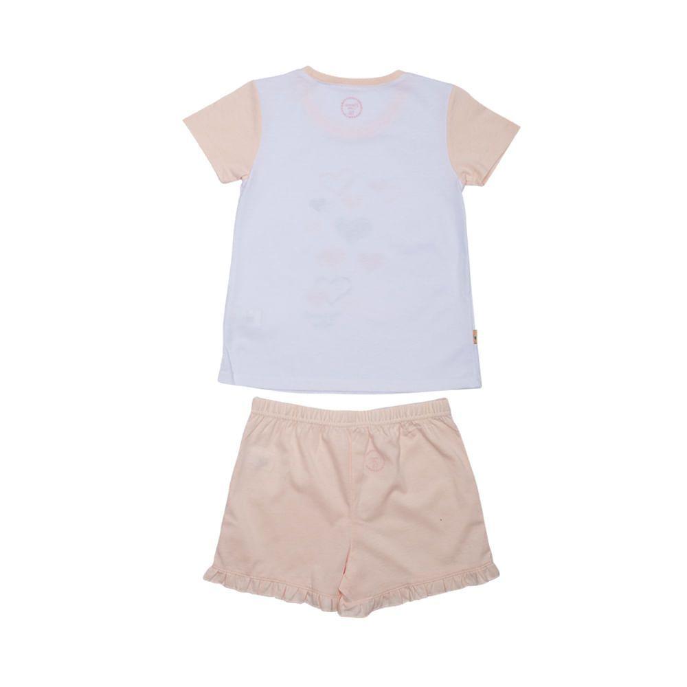 Pijama Niña Durazno Pillín-1