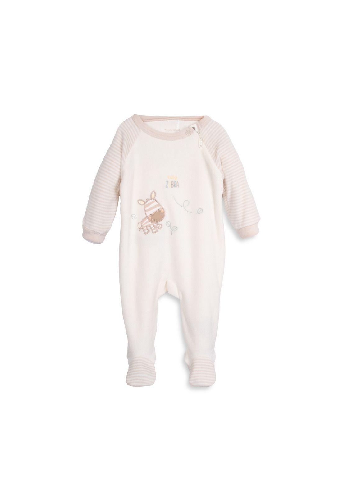 Osito Plush Recién Nacido Unisex Diseño Cebra Arena-0