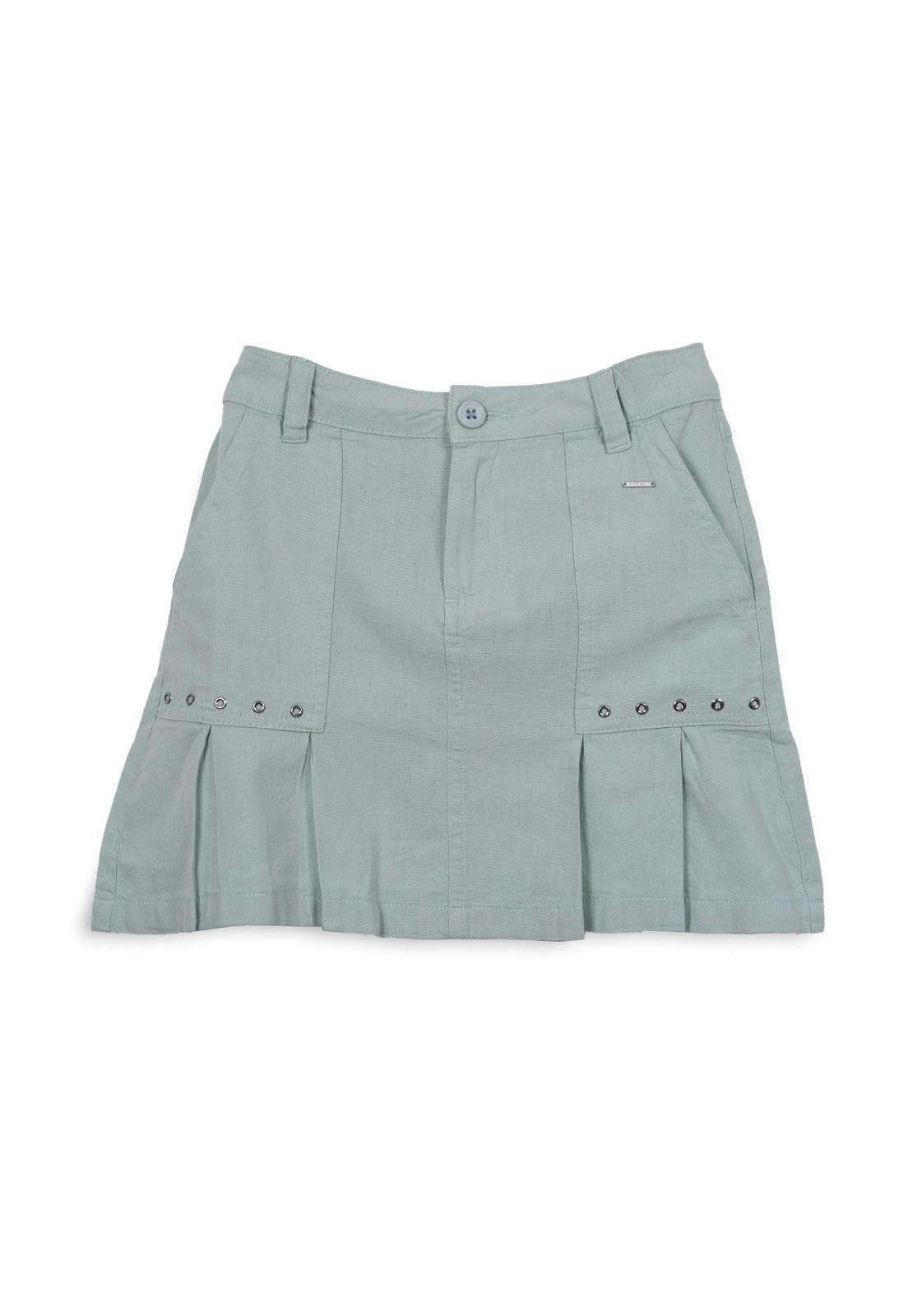 Falda Niña Verde Pillin-0