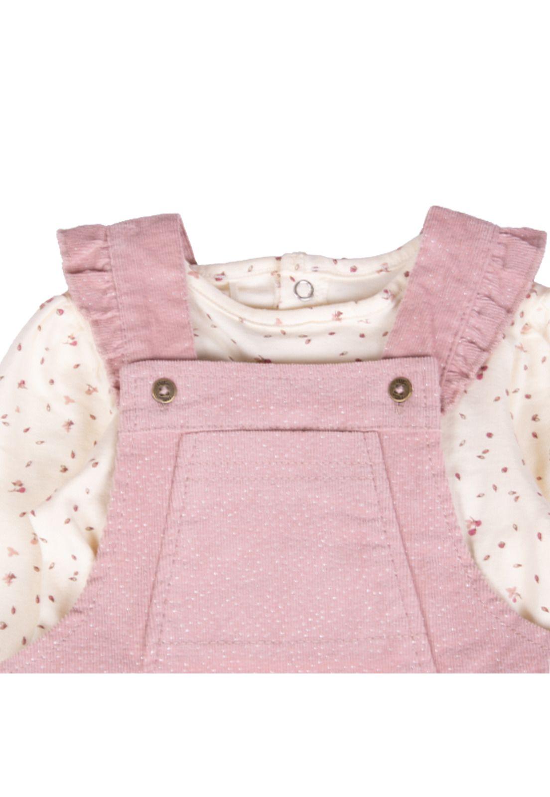 Vestido Bebe  Rosado Pillin ( PVB839-25ROS )-1