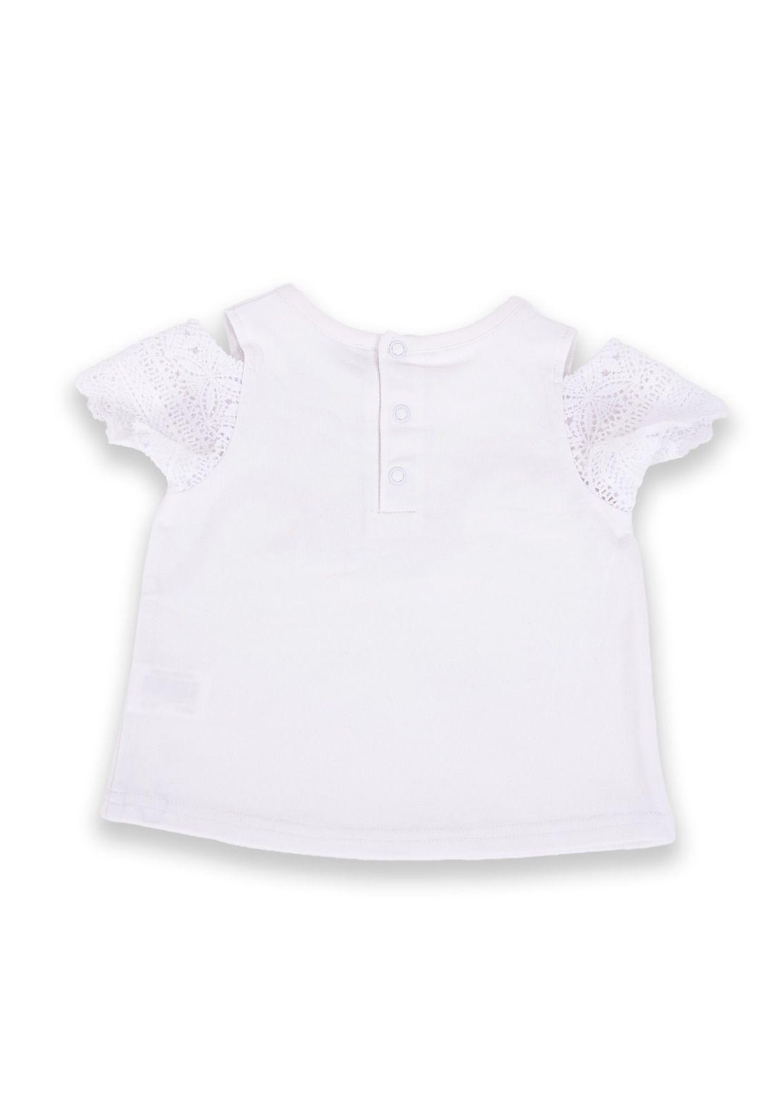 Polera Bebé Niña Blanco Pillin-2