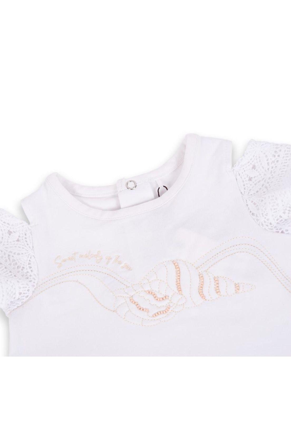 Polera Bebé Niña Blanco Pillin-1