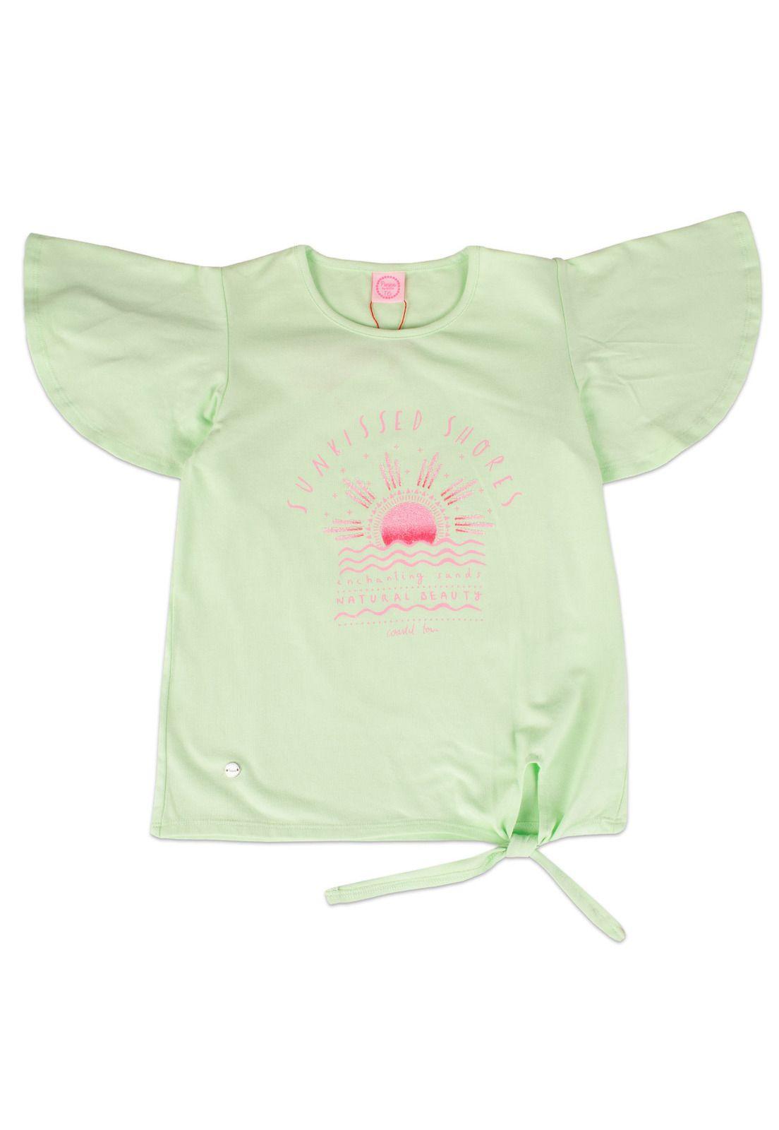 Polera Niña Verde Pillin-1