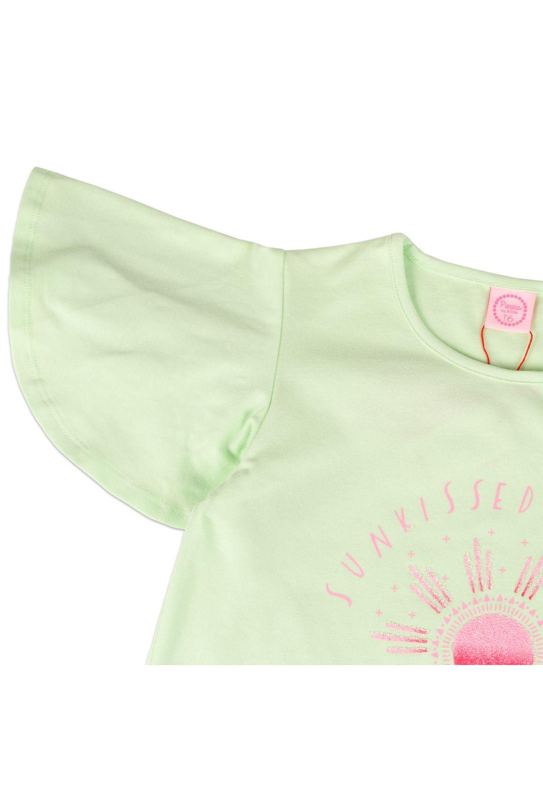 Polera Niña Verde Pillin-2