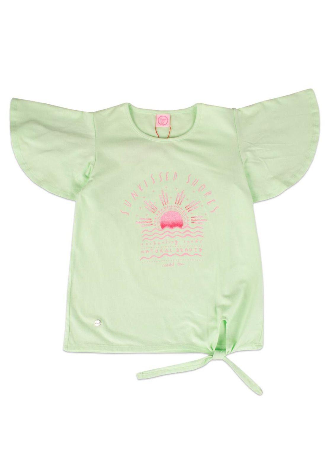 Polera Niña Verde Pillin-0