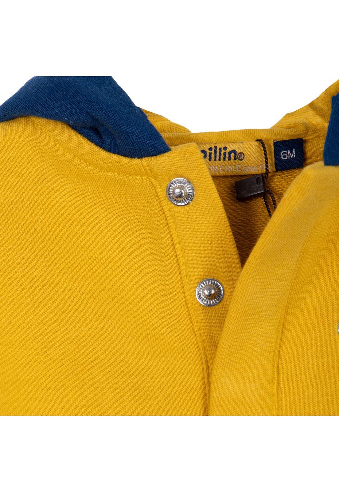 Buzo Bebé Niño con Capucha Azul Pillin-4