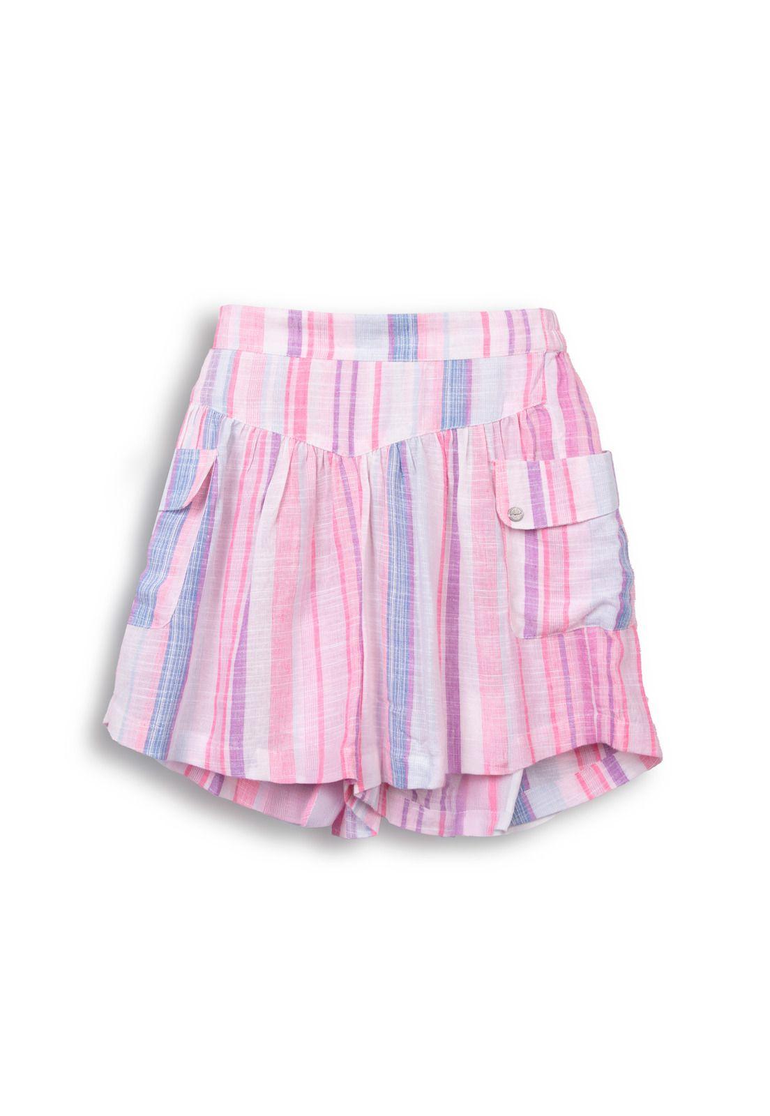 Short Niña Fucsia Pillin (PVC848-25FUC)-0