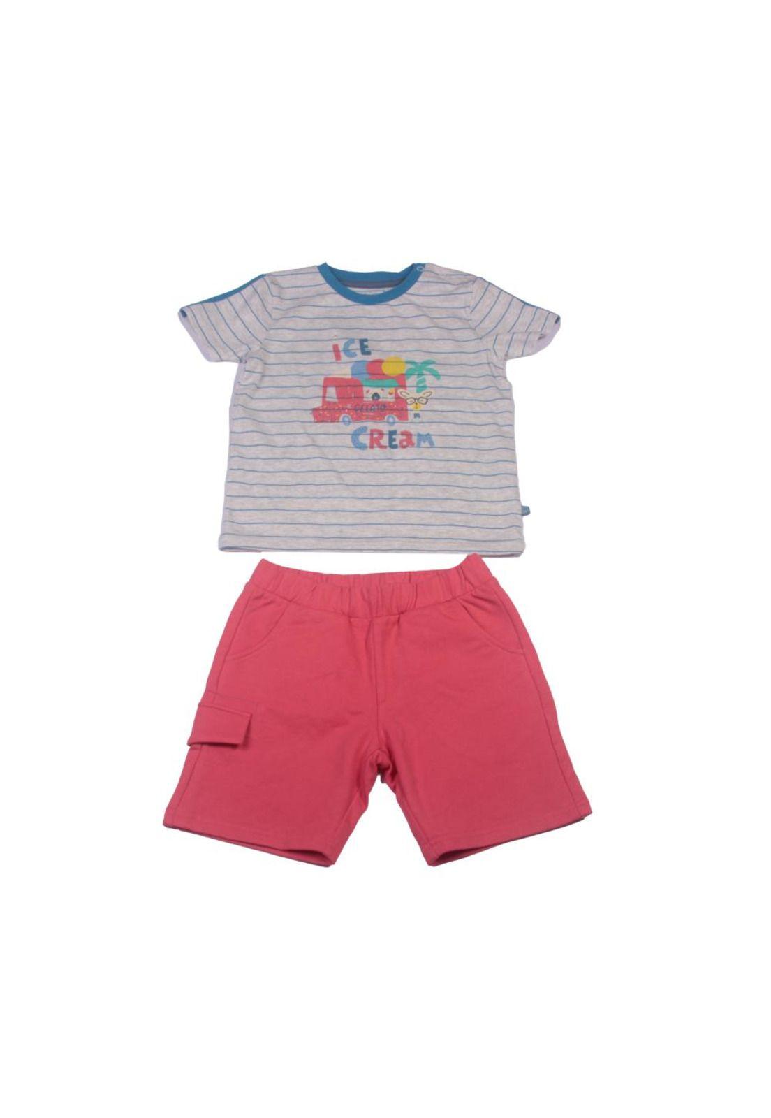 Conjunto Bebe Niño Gris claro Pillin-0