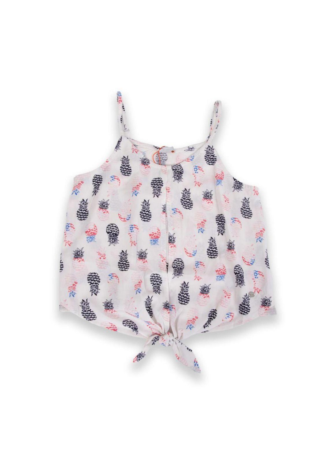 Polera Niña Blanco Pillin-0