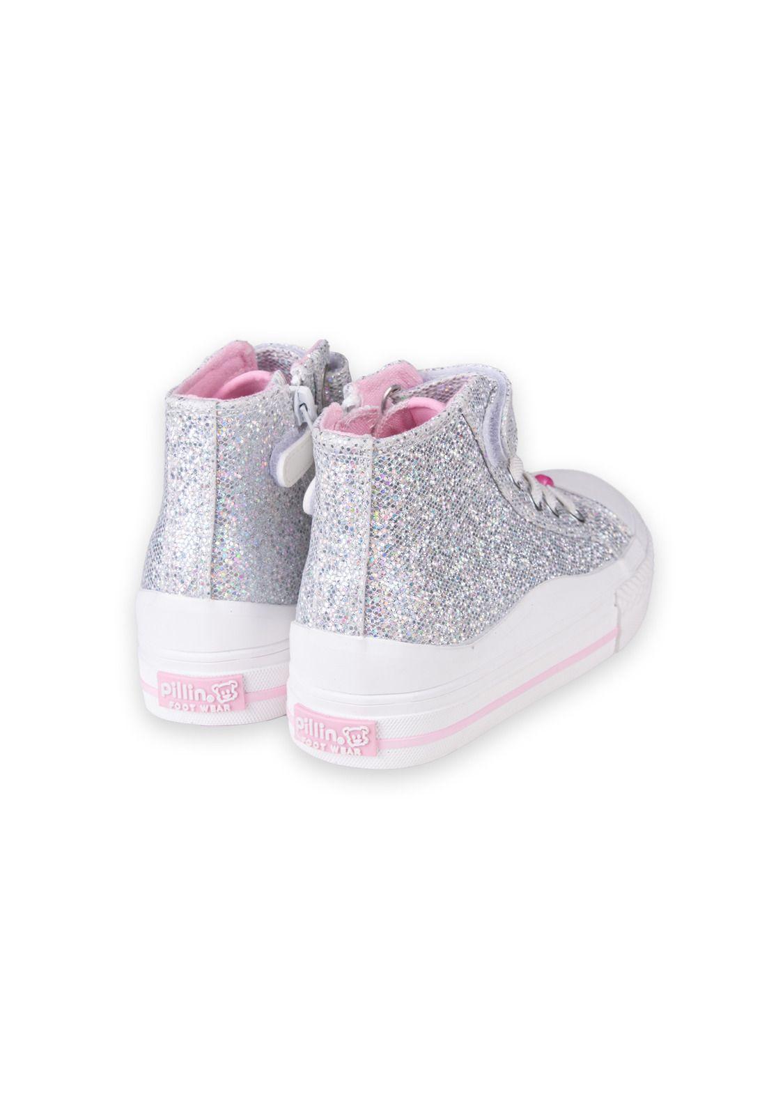 Zapatillas Niña Plateado Pillin (PZC506-25PLA )-2
