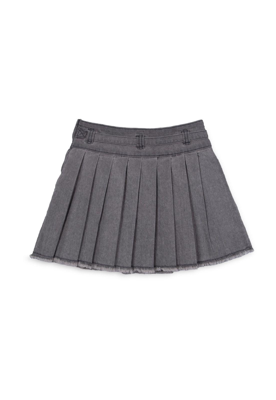 Falda Niña Gris Pillin-1