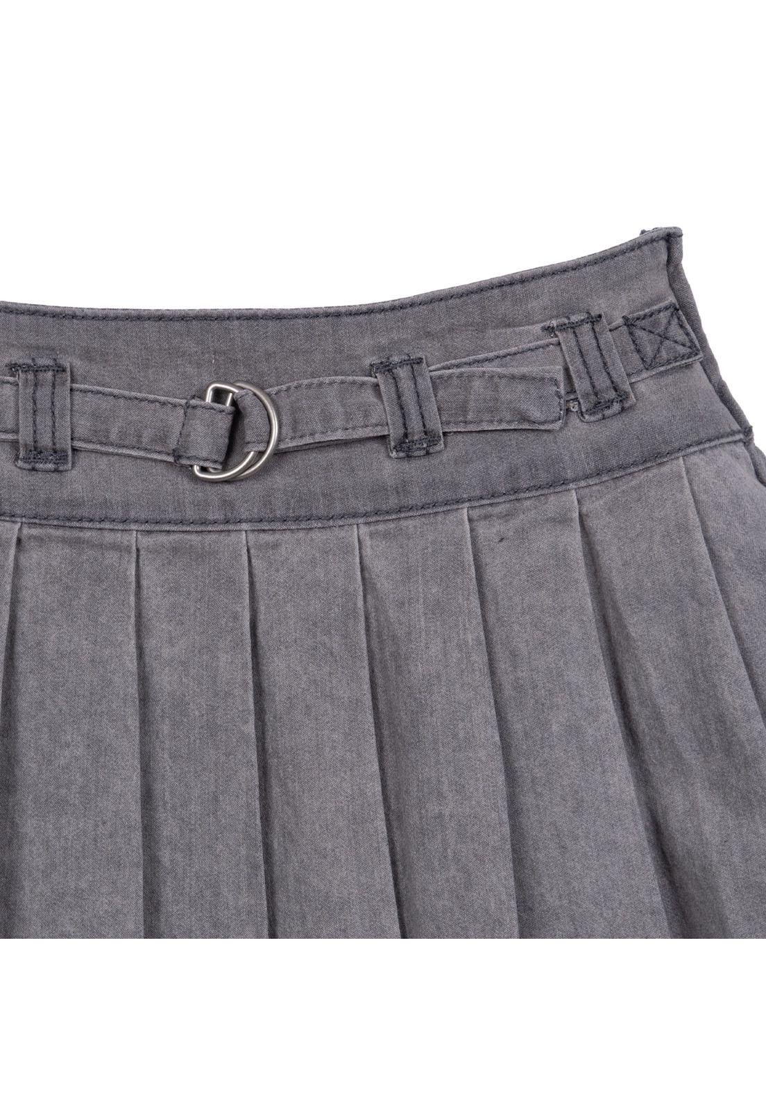 Falda Niña Gris Pillin-2