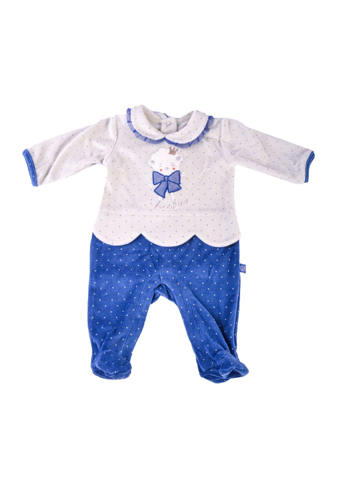 Osito Plush Bebé Niña Celeste Pillin-0
