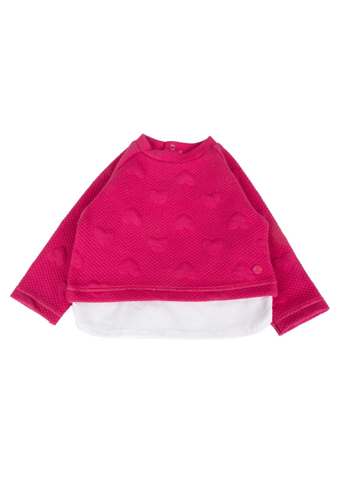 Polerón Bebe  Rosado Pillin ( PVB517-25FUC )-0