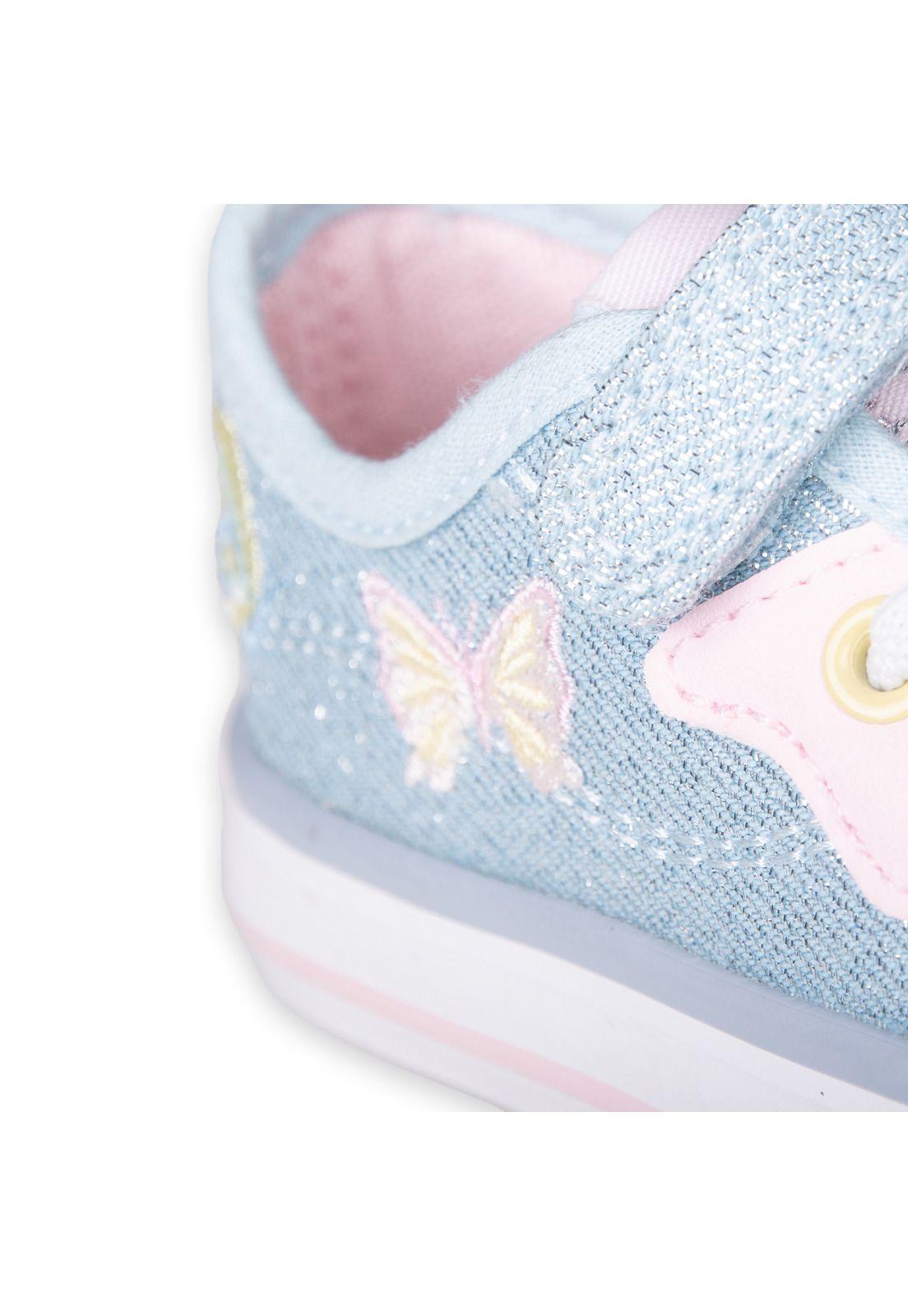 Zapatillas Bebé Niña Celeste Pillin (PZC501-25CEL )-4
