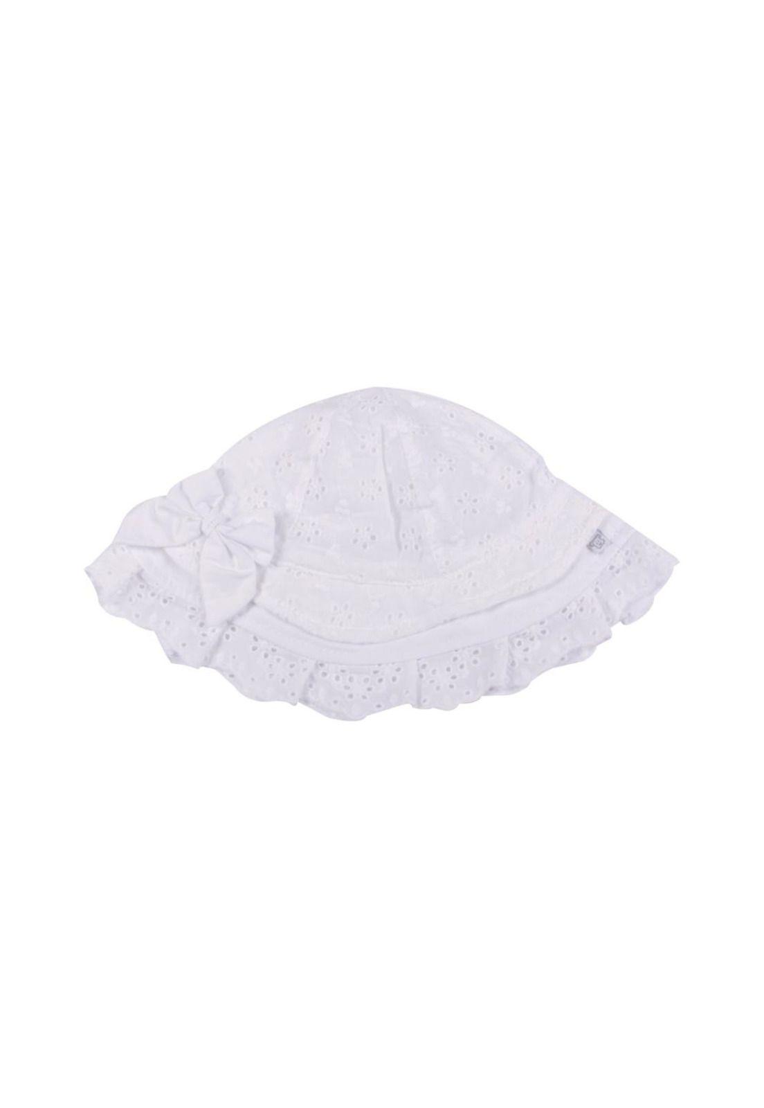 Gorro Bebe Niña Blanco Pillín-0