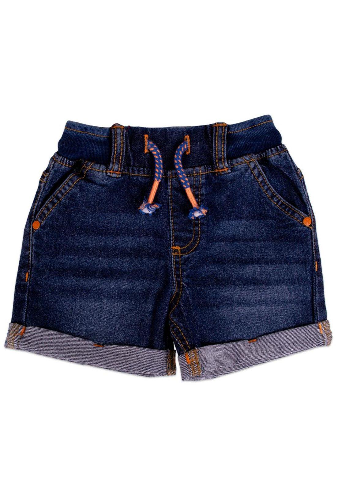 Short Bebe Niño Denim Pillin-0